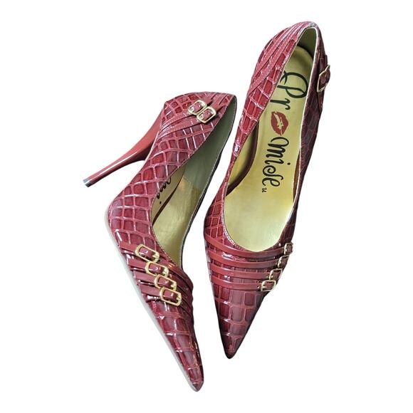 Promise Stiletto Heels Pumps in deep wine‎ "Cara" - Picture 8 of 10